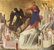 Duccio di Buoninsegna The Temptation of Christ on the Mountain Spain oil painting artist